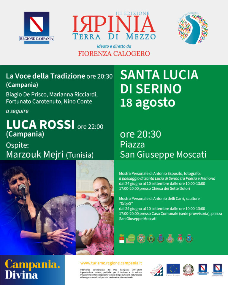 Irpinia Terra di Mezzo, a Santa Lucia di Serino il terzo appuntamento