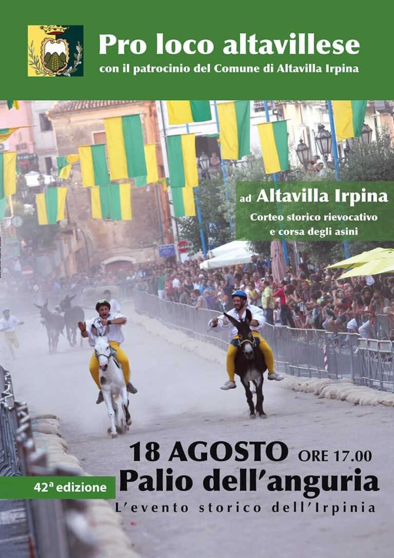 Ad Altavilla la 42esima dedizione del Palio dell’Anguria. Domani la presentazione ad Avellino