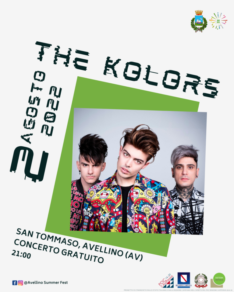 Avellino Summer Fest, è il giorno dei The Kolors a San Tommaso