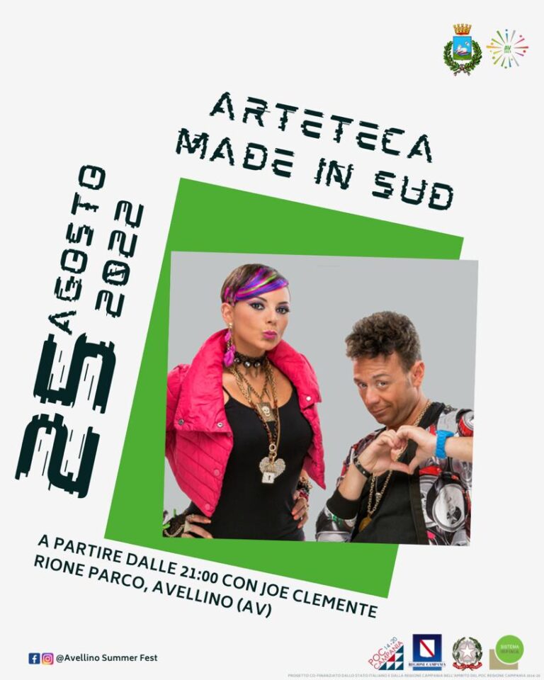 Avellino Summer Fest, serata di comicità e musica con gli Arteteca e Joe Clemente