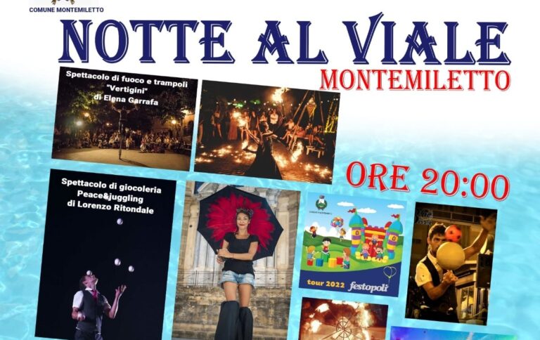 Montemiletto: venerdì 19 agosto “Notte al viale”
