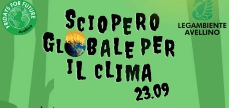 I giovani scioperano per il clima, venerdì 23 settembre anche Avellino in piazza