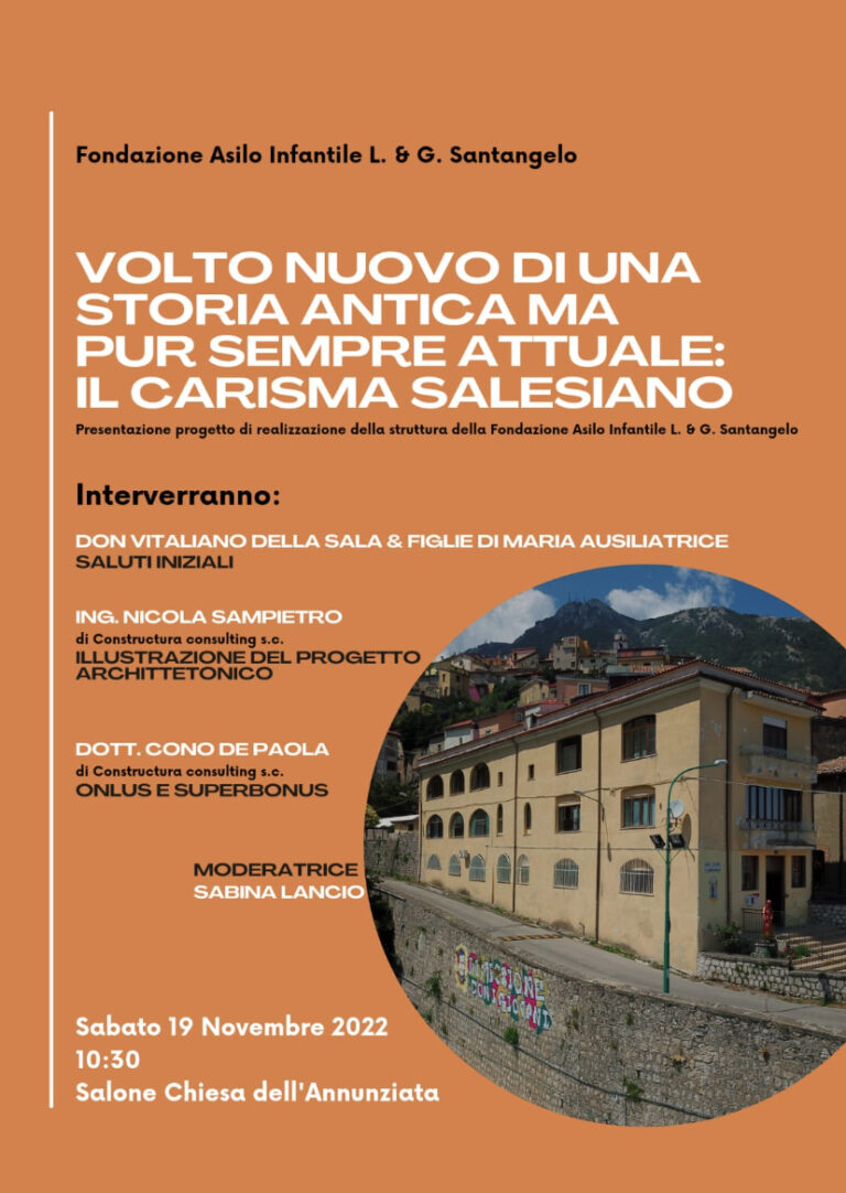 Il nuovo volto dell’Asilo Santangelo di Mercogliano: sabato la presentazione del progetto