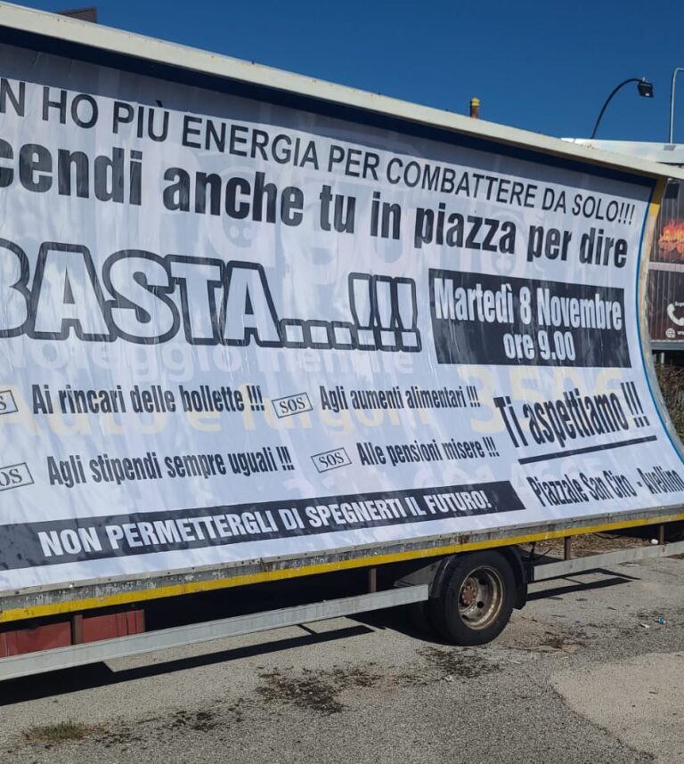 Caro-energia, le “vele” dei commercianti per invitare la città a scendere in piazza