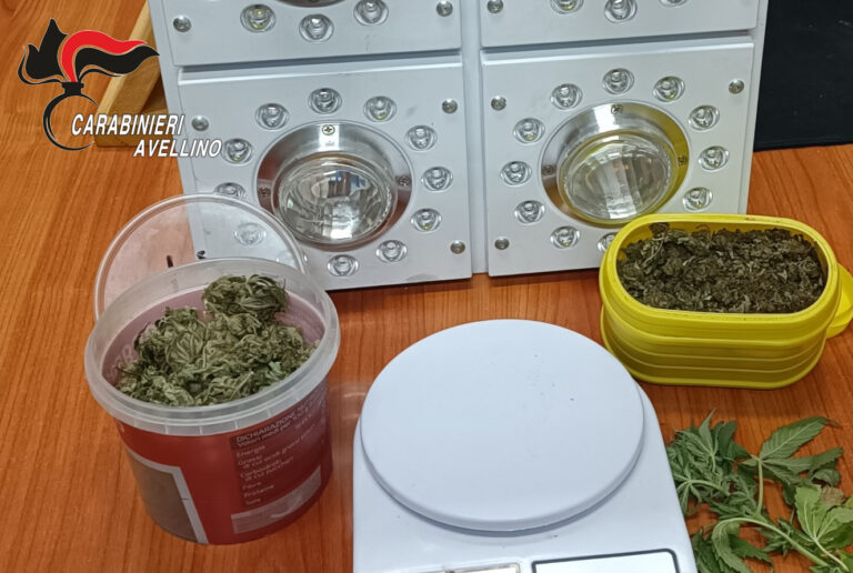 Avellino, in possesso di 400 grammi di marijuana: in carcere