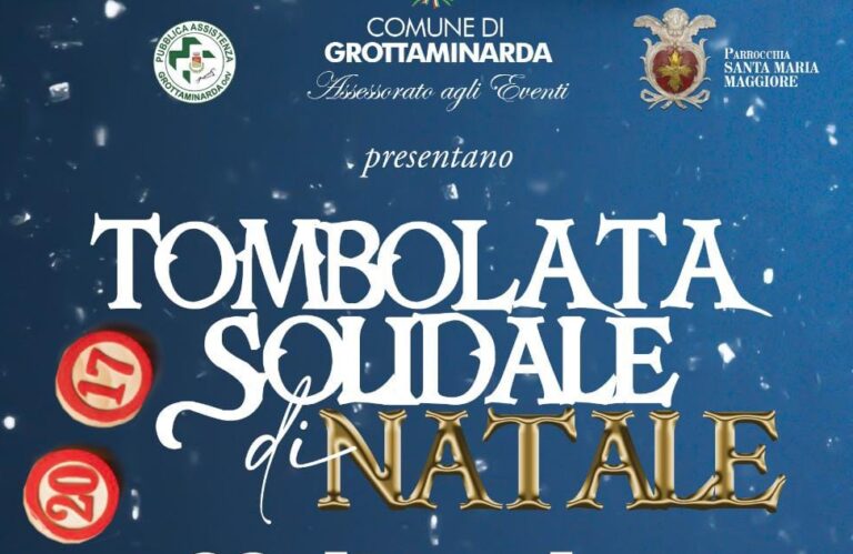 A Grottaminarda c’è la “Tombolata Solidale di Natale”