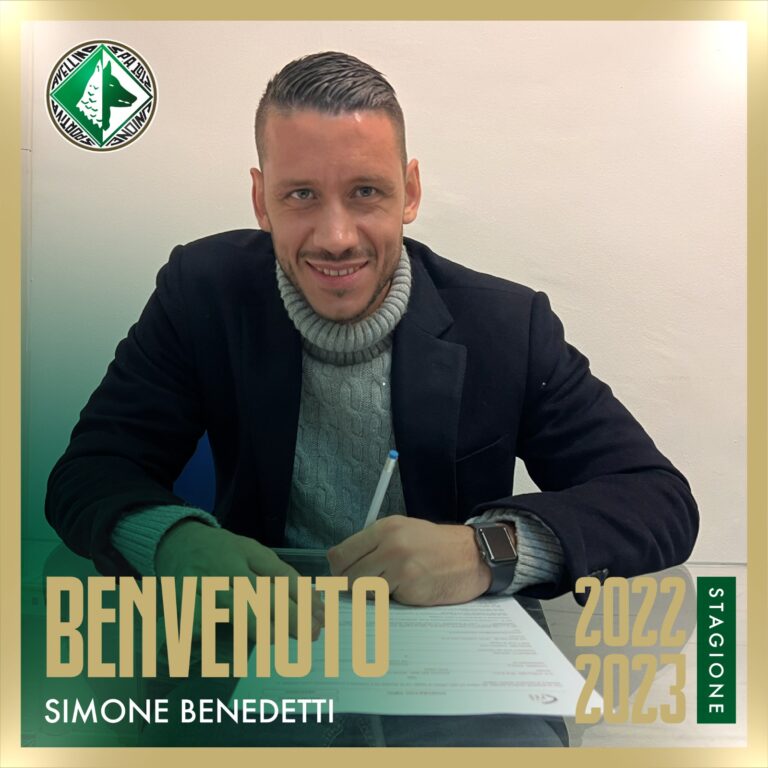 Calcio, Simone Benedetti è un nuovo giocatore dell’Avellino