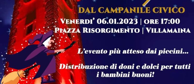 A Villamaina la befana scende dal campanile