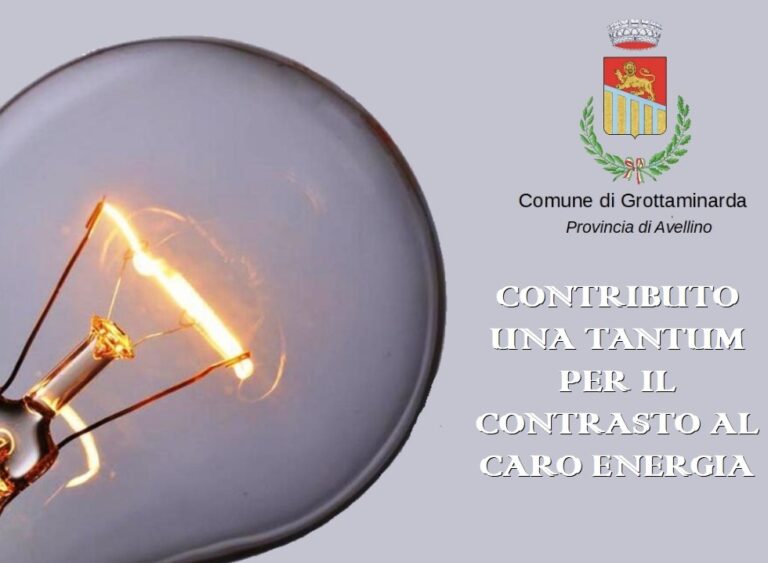 Caro energia, bonus una tantum a 116 famiglie di Grottaminarda