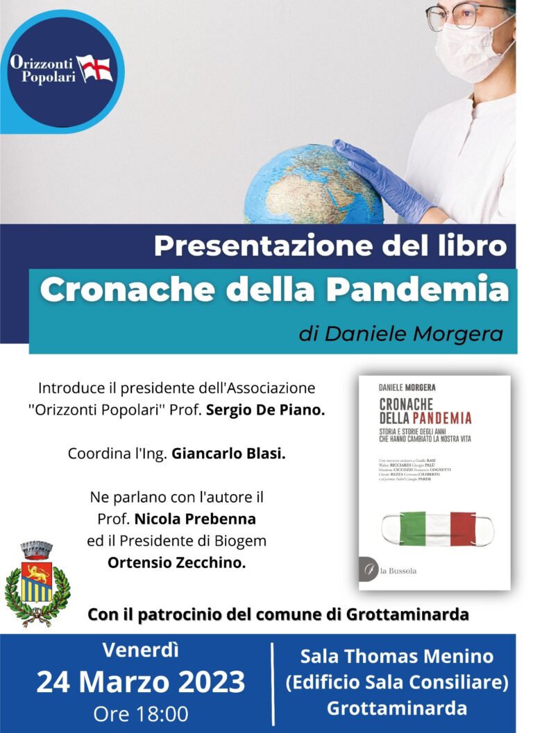 A Grottaminarda presentazione del libro Cronache della pandemia