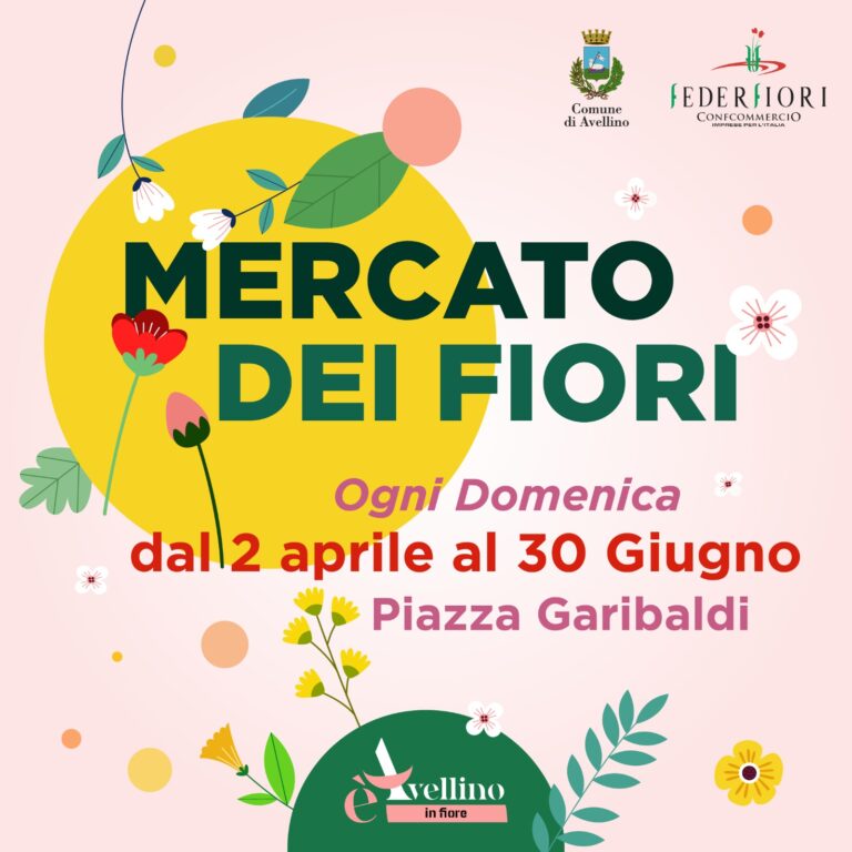 Avellino è in fiore, arriva la primavera con il mercato di Piazza Garibaldi