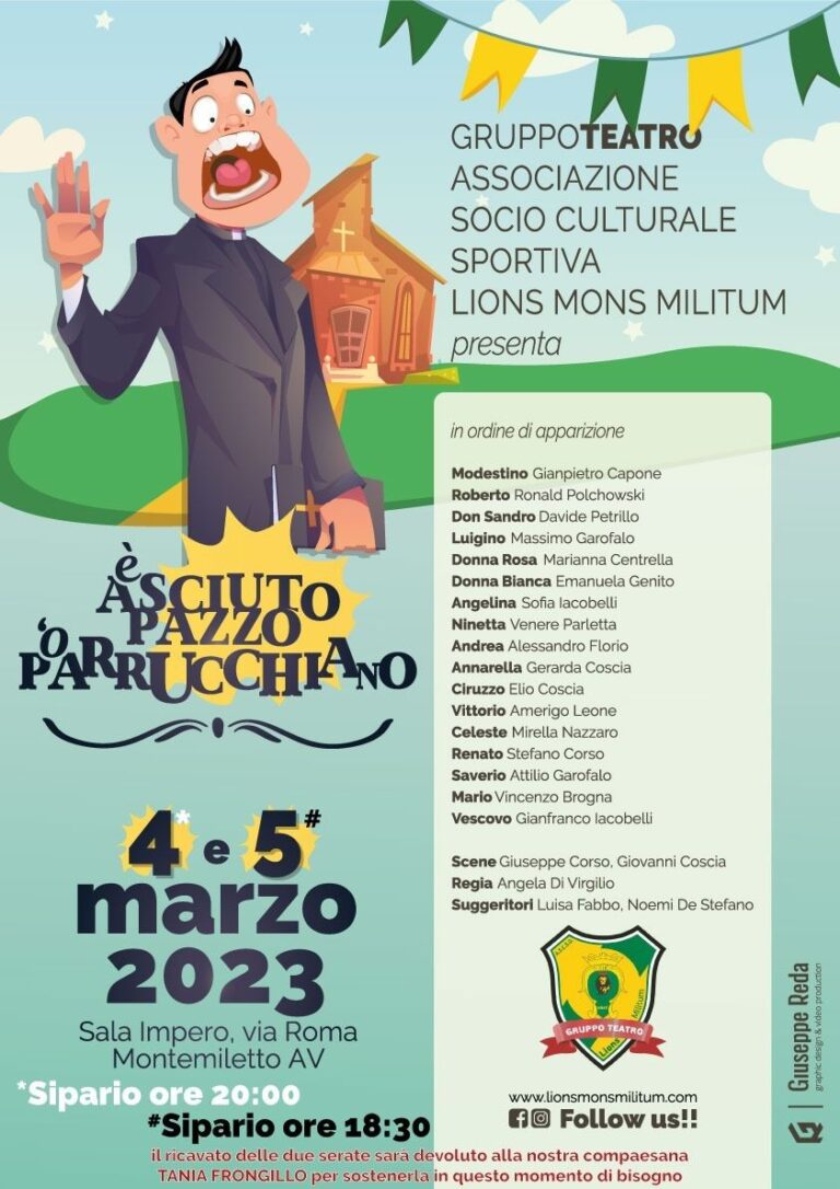 I Lions Mons Militum in “È asciuto pazzo ‘o parrucchiano”