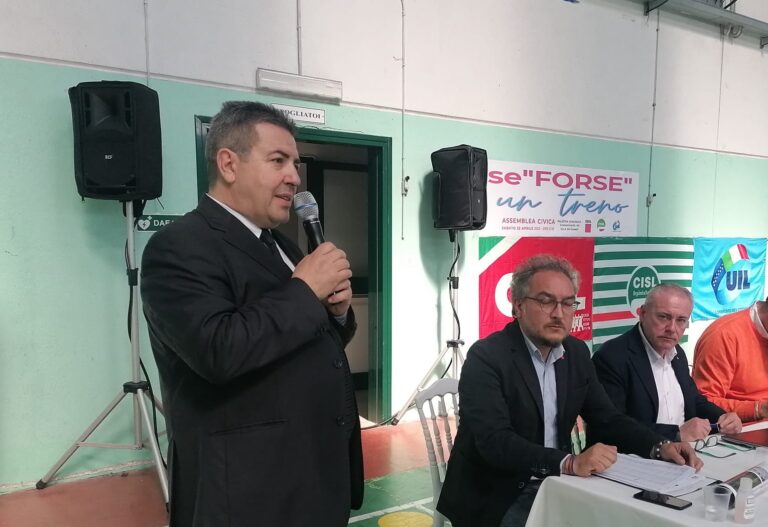 Corteo per Piattaforma logistica, Spera invita i cittadini a partecipare