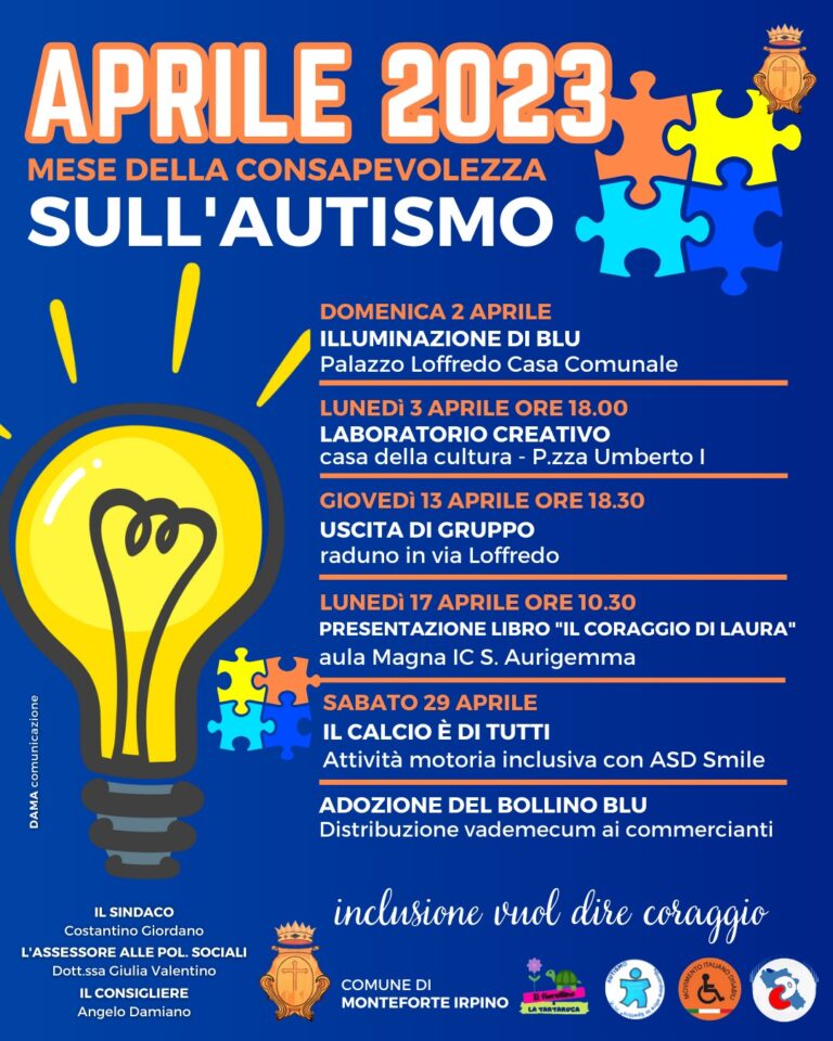 Monteforte, mese dedicato alla Consapevolezza sull’Autismo, bollino blu nei negozi