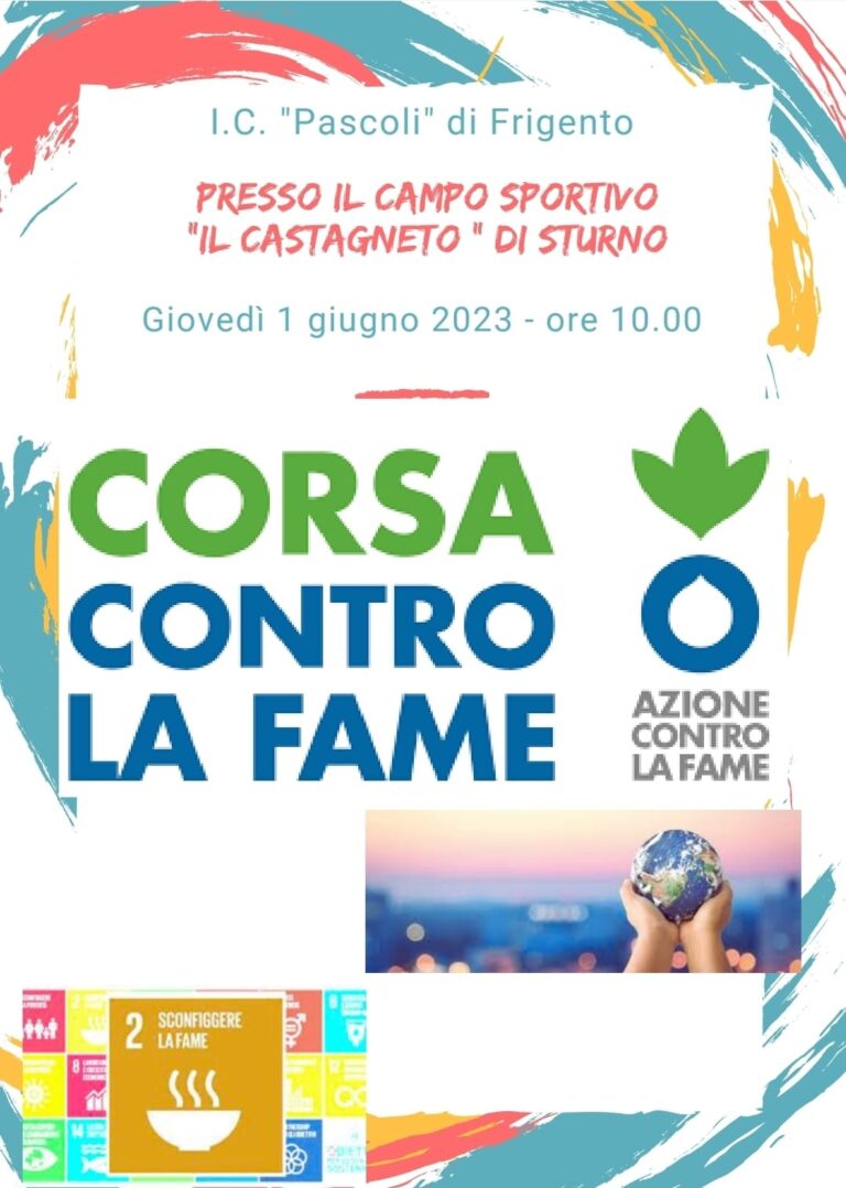 Sturno – Sport e solidarietà. Gli alunni dell’IC Pascoli di Frigento corrono per l’Africa