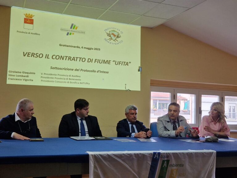 Protocollo d’intesa per il fiume Ufita: stop inquinamento, verso valorizzazione
