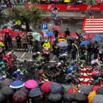 ciclisti dall’alto