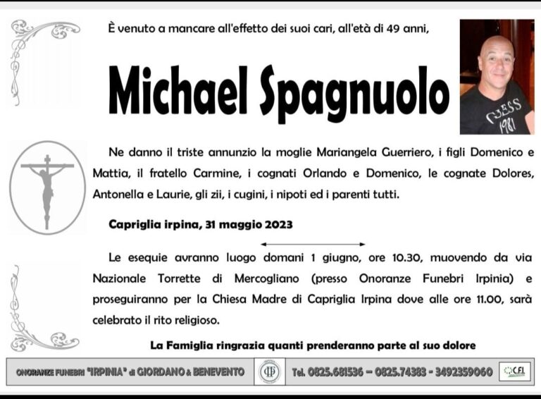 Investito sulla Variante, domani i funerali di Michael. Lutto cittadino a Capriglia