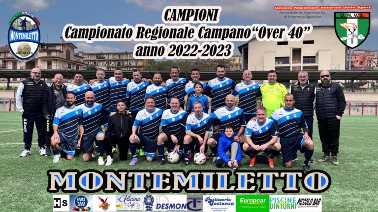Il Montemiletto over40-Old stars vince il campionato di calcio regionale