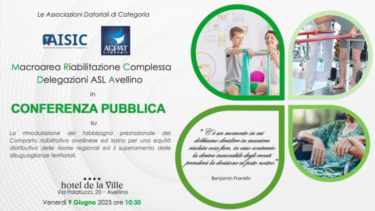 Mobilitazione comparto  riabilitativo: basta diseguaglianze