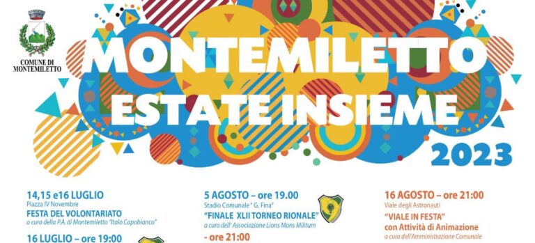 Estate insieme a Montemiletto. E torna anche la Festa di Sant’Anna