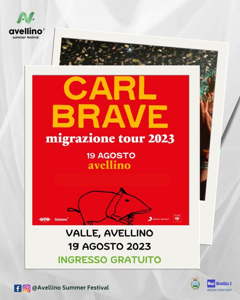 L’ultimo nome dell’Avellino Summer Festival: a Valle arriva Carl Brave