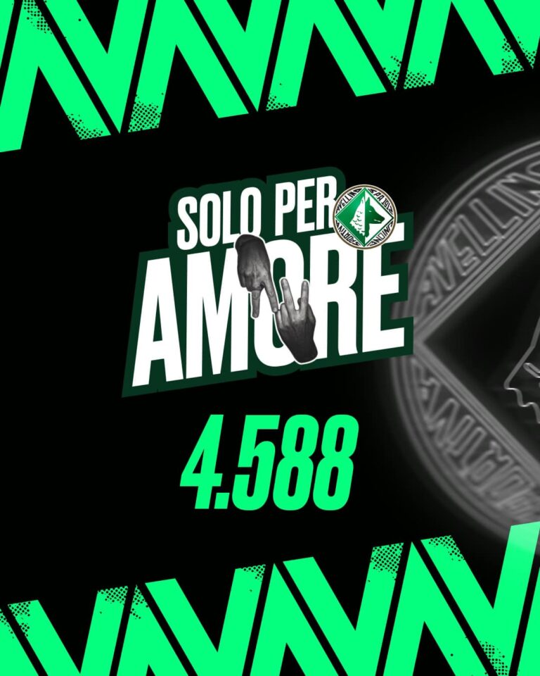 Febbre biancoverde: 4.588 abbonati e “Partenio-Lombardi” sold-out per il Latina