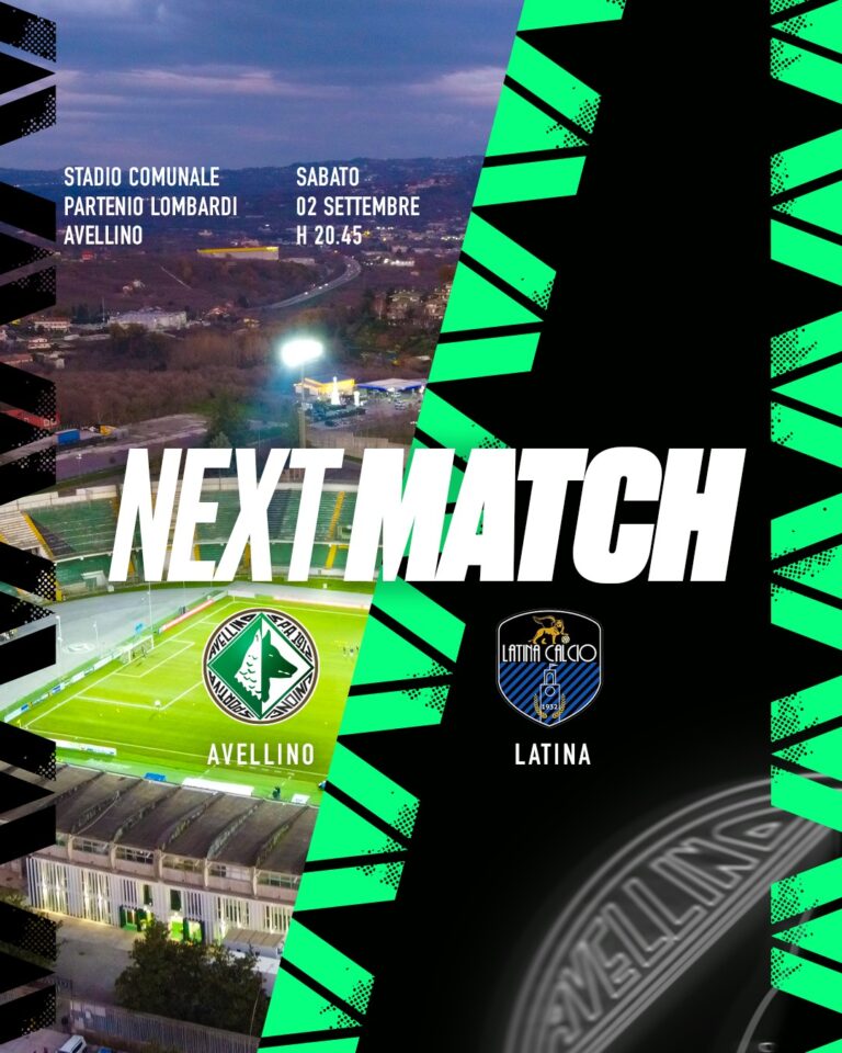 Avellino – Latina, da giovedì 31 agosto al via la prevendita