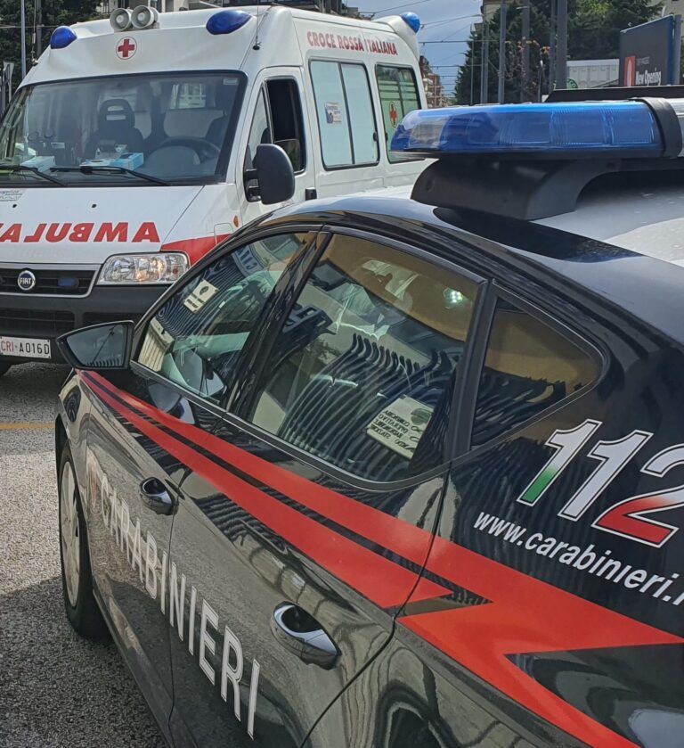 Incidente auto-moto sulla statale a Montemiletto: centauro in ospedale