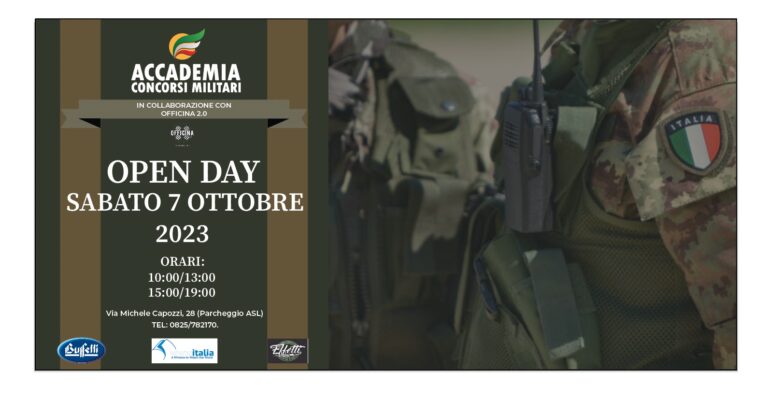 Open Day per i Concorsi Militari ad Avellino: opportunità di carriere in divisa