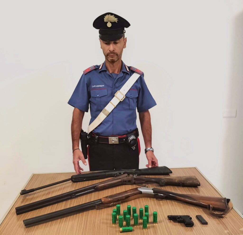 Carabinieri_Benevento_Sequestro armi