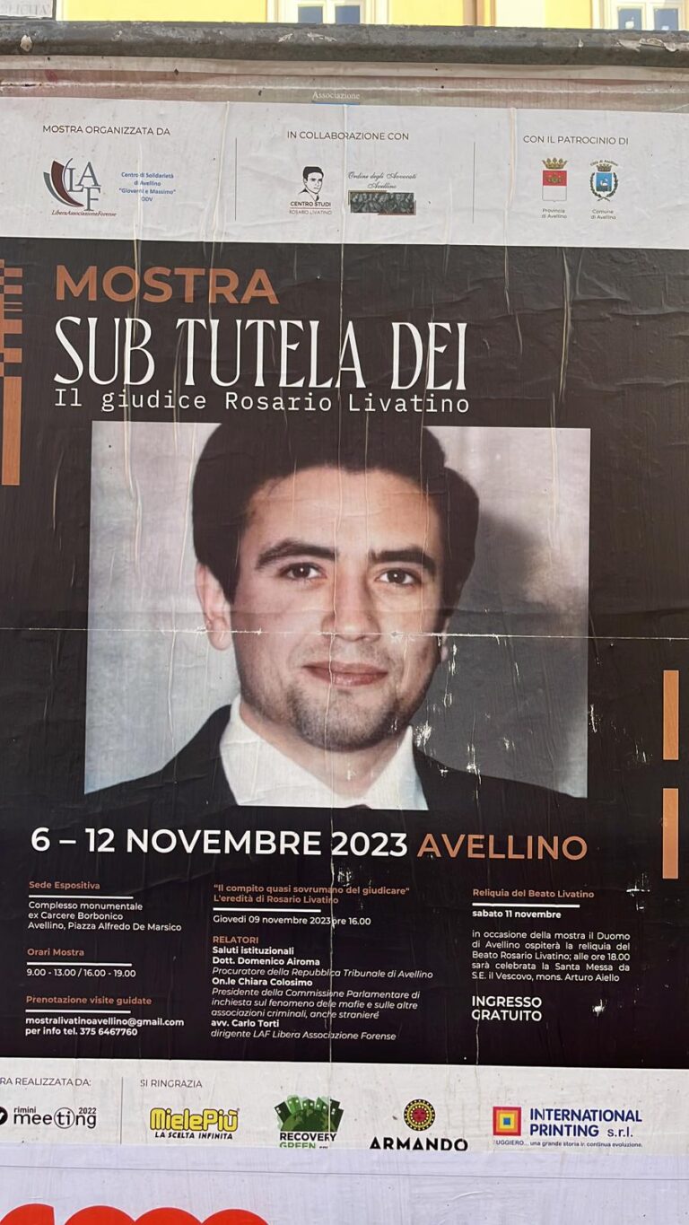 Al Carcere Borbonico la mostra sul giudice-beato Livatino