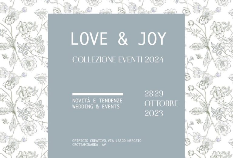 Love & Joy: a Grottaminarda le nuove tendenze del wedding