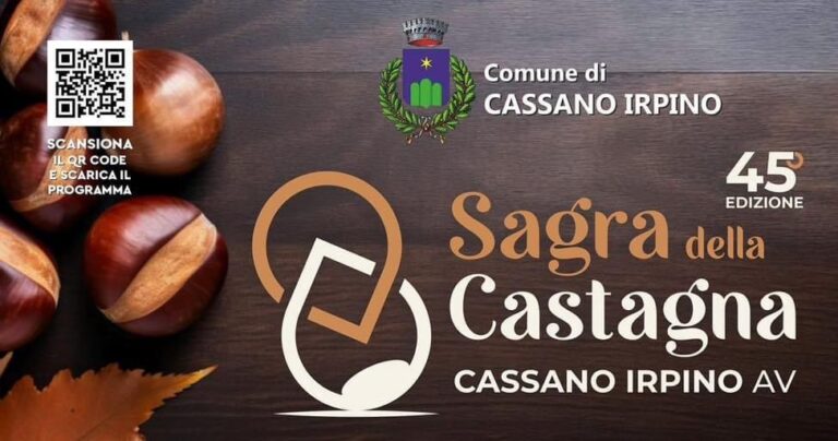 Natura, enogastronomia e musica popolare: la 45esima edizione della Sagra della Castagna di Cassano Irpino