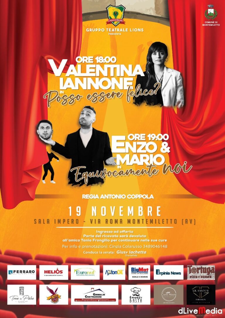 Voce alla Solidarietà: a Montemiletto in scena due performance teatrali