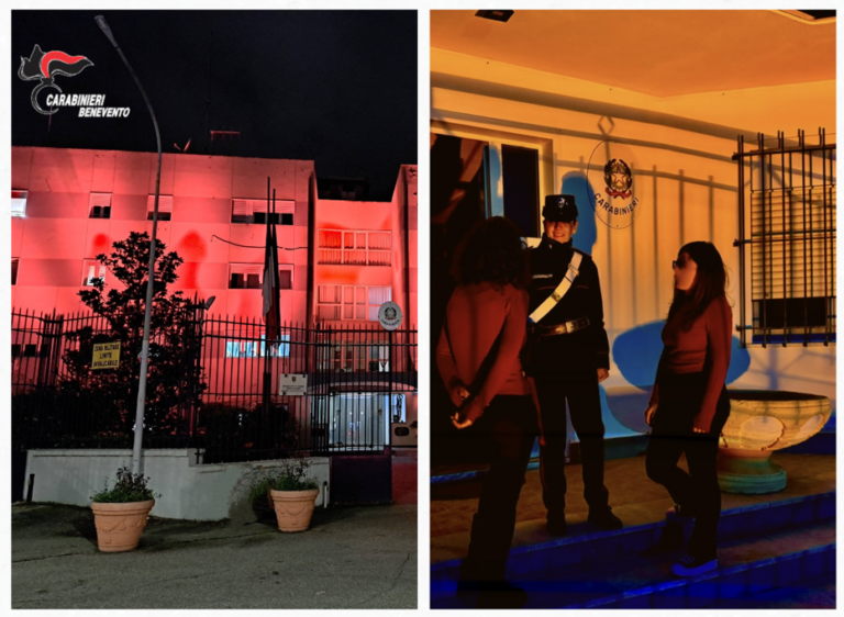 Anche le caserme sannite si illuminano di arancione contro la violenza sulle donne
