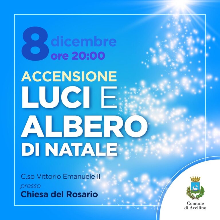Si accendono le luci sul Natale di Avellino
