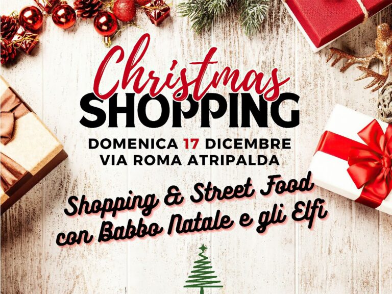 Atripalda, domenica “Christmas Shopping” in via Roma