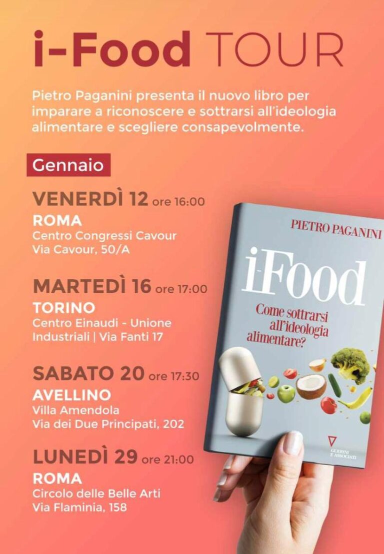 Dieta Mediterranea, a Villa Amendola il libro del professor Pietro Paganini