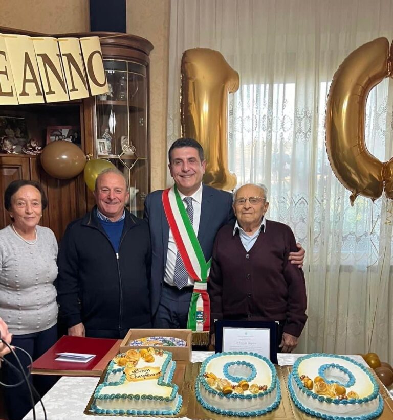 A Mirabella si festeggiano i 100 anni di zio Virgilio