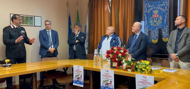 Summonte saluta i campioni d’Europa della Nazionale Italiana di Karate