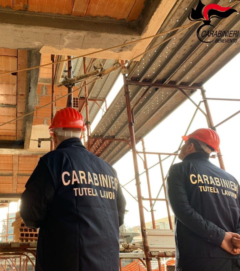 Cantiere edile sospeso ed imprenditori sanzionati per violazione della sicurezza