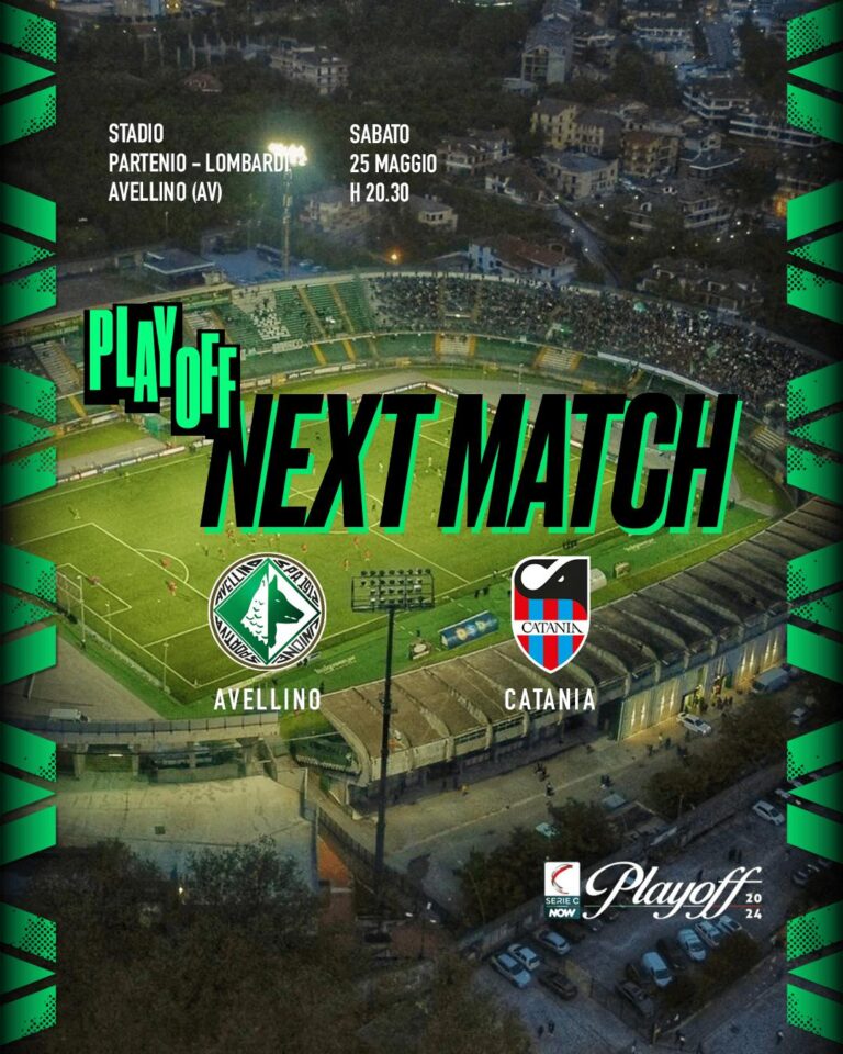 Partirà questo pomeriggio la prevendita per il match Avellino-Catania