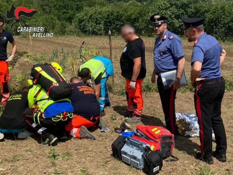 Travolto dalla motozappa, tragico incidente nei campi in Irpinia