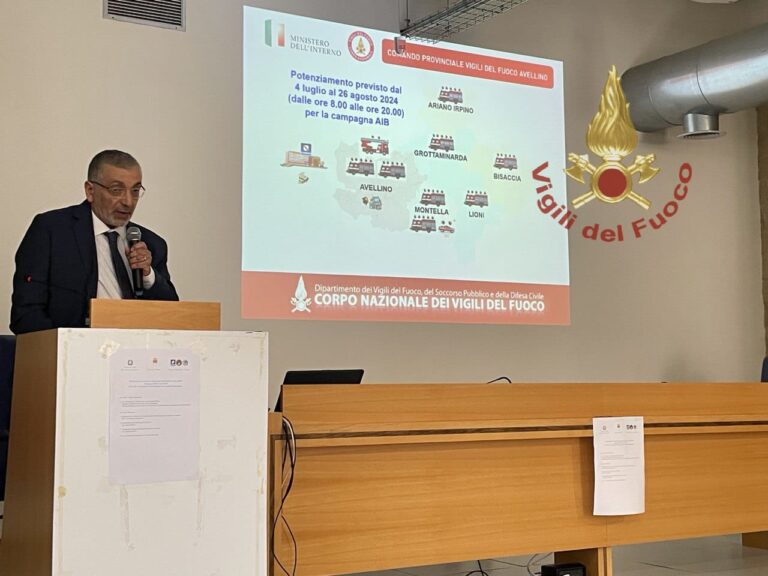 Prevenzione incendi, l’intervento del Comandante dei VVF Bellizzi