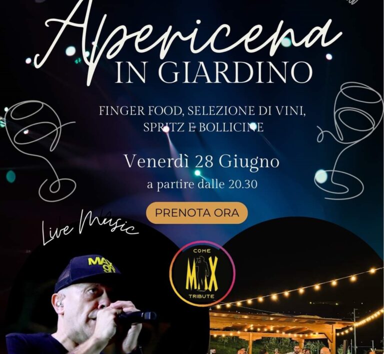 Appuntamento dell’Estate: Apericena in Giardino con Barbecue al Rivolo