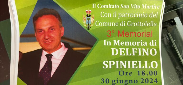 A Grottolella il terzo Memorial nel ricordo di Delfino Spiniello