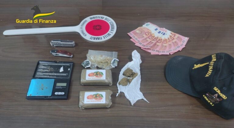 Gdf Benevento: contrasto allo spaccio di sostanze stupefacenti. Sequestro di hashish