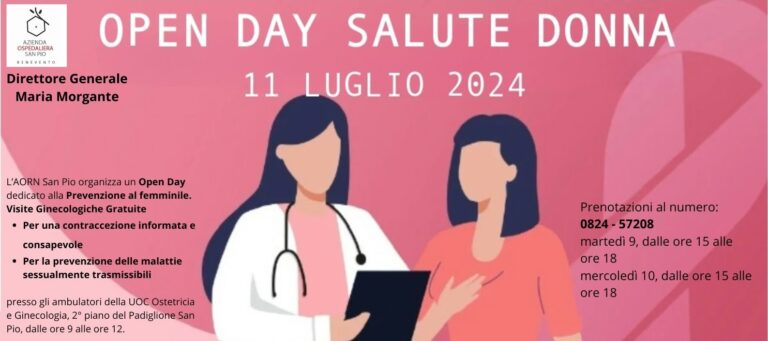 Al San Pio di Benevento l’Open Day Salute Donna