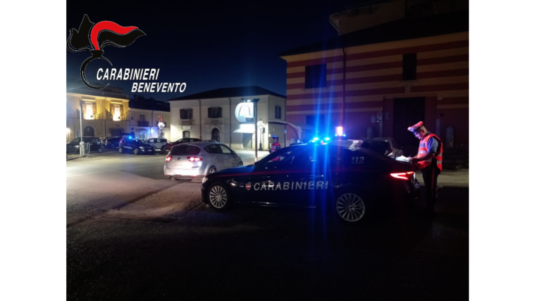 San Giorgio del Sannio (BN) – Operazioni di sicurezza: prevenzione reati e lotta allo spaccio